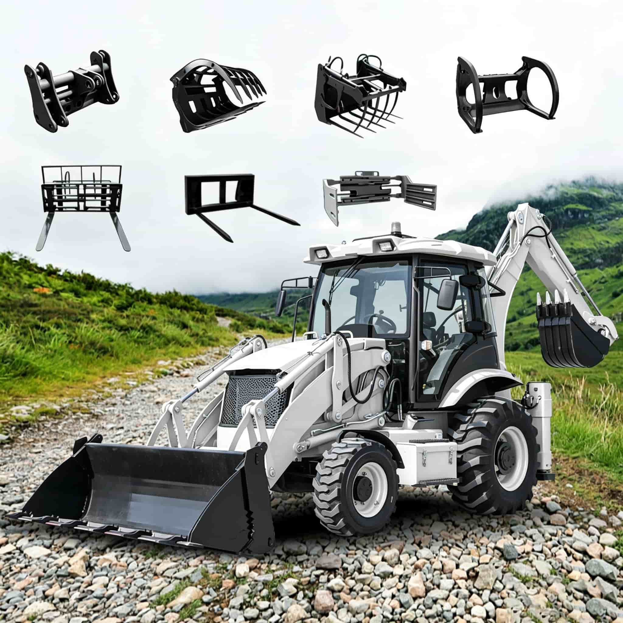 Backhoe Loader Bersertifikasi  - Heavy Equipment Grinder ulasan dan harga